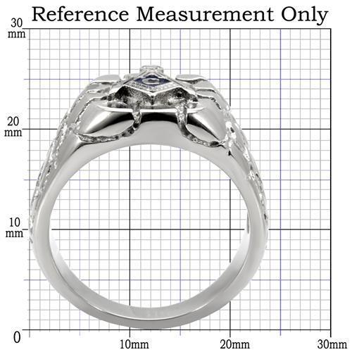 Alamode stainless steel ring with a high polished, no plating finish, featuring a sleek, minimalist design without stones.